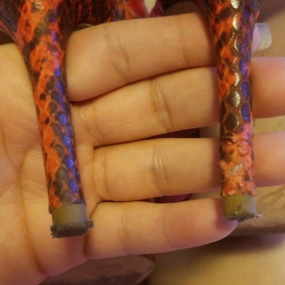 B Brian Atwood Multicolor Laceup Sandals - Picture 4 of 6